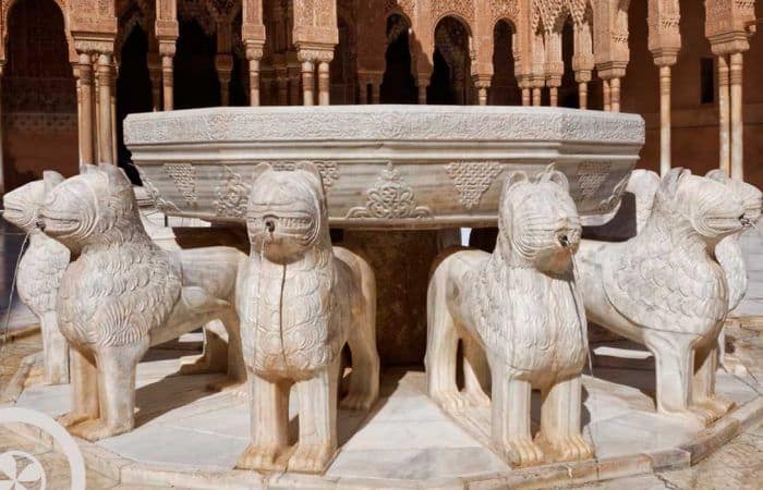 fountain lions alhambra seville to granada day trip