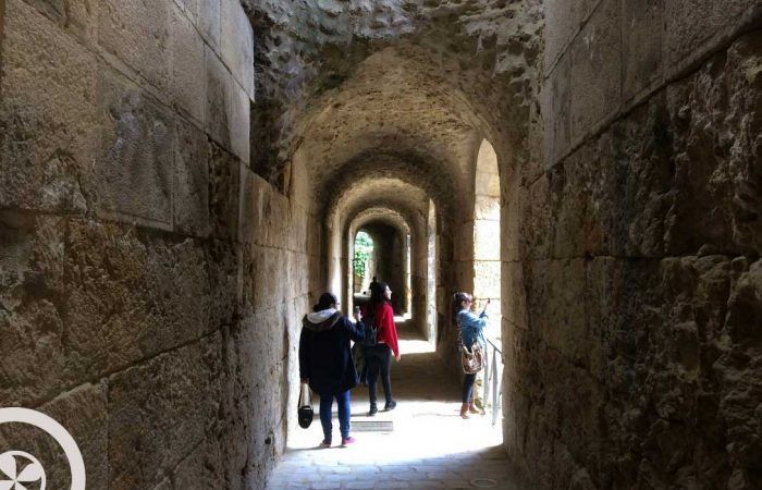 inside amphitheatre seville italica tour