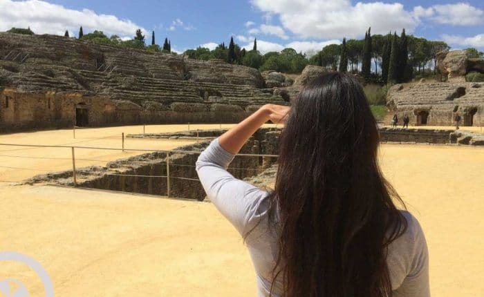 visita guiada a itálica sevilla anfiteatro