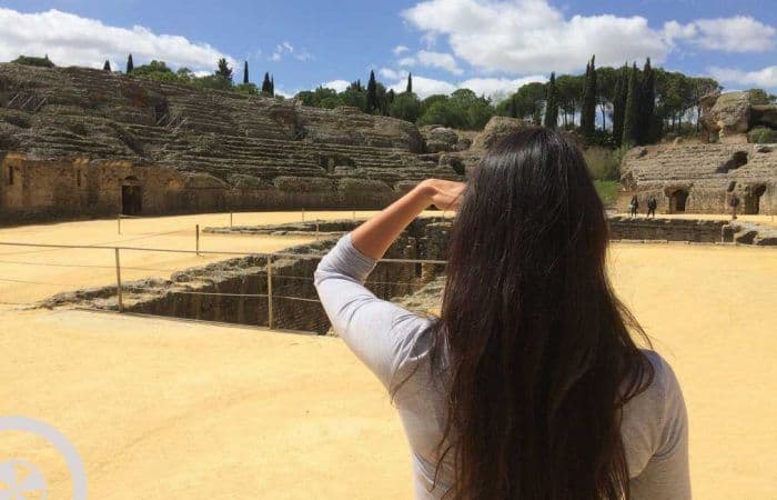 visita guiada a itálica sevilla anfiteatro