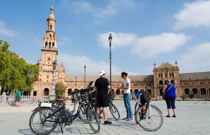 plaza espana sevilla bike tour